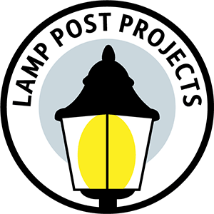 Lamp Post Projects logo: an antique street lamp with light inside it.